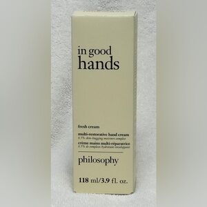 Philosophy 3.9 oz In Good Hands. Multi-Restorative Hand Cream - fresh cream -NEW